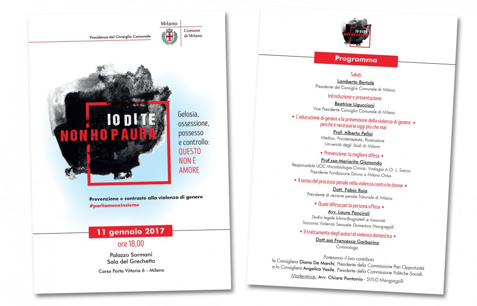 Locandina del convegno fronte/retro